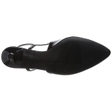 Negro Charol 6 cm KITTEN-02 zapatos de salón tallas grandes