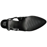 Negro Charol 7,5 cm DIVINE-418 zapatos de salón tallas grandes