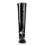 Negro Charol 7,5 cm GOGO-300WC botas de mujer de caña ancha