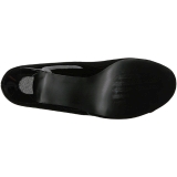 Negro Charol 7,5 cm JENNA-01 zapatos de salón tallas grandes