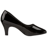 Negro Charol 8 cm DIVINE-420W Zapatos de Sal�n para Hombres