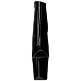 Negro Lacado 20 cm Pleaser FLAMINGO-1018 Plataforma Botines Altos