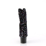 Negro Lentejuelas 18 cm ADORE-1042SQ plataforma botines tac�n alto mujer