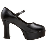 Negro Mate 11 cm MARYJANE-50 Mary Jane Plataforma Zapatos de Salón