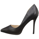 Negro Mate 13 cm AMUSE-22 Zapato Salón Clasico para Mujer