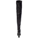 Negro Mate 13 cm ELECTRA-3000Z Largas Botas Altas para Hombres