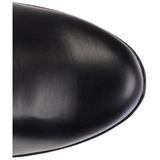 Negro Mate 13 cm ELECTRA-3000Z Largas Botas Altas para Hombres