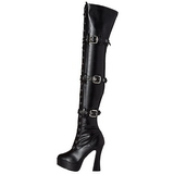 Negro Mate 13 cm ELECTRA-3028 Largas Botas Altas para Hombres