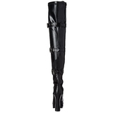 Negro Mate 13 cm ELECTRA-3028 Largas Botas Altas para Hombres