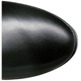 Negro Mate 13 cm ELECTRA-3050 over knee botas altas con tacón