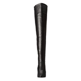 Negro Mate 13 cm SEDUCE-3010 over knee botas altas con tacón