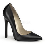 Negro Mate 13 cm SEXY-20 zapatos tacón de aguja puntiagudos