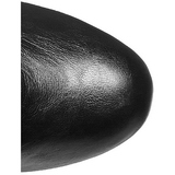 Negro Mate 18 cm XTREME-1020 botines con suela plataforma de mujer