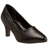 Negro Mate 8 cm DIVINE-420W Zapatos de Salón para Hombres