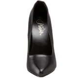 Negro Piel 15 cm DOMINA-420 zapatos puntiagudos con tacón de aguja