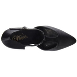 Negro Polipiel 10,5 cm VANITY-415 Zapatos de Salón para Hombres