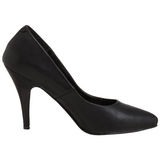 Negro Polipiel 10 cm VANITY-420 Zapatos de Salón para Hombres