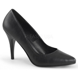 Negro Polipiel 10 cm VANITY-420 zapatos de salón puntiagudos