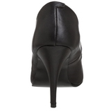 Negro Polipiel 10 cm VANITY-420 zapatos de salón puntiagudos