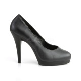 Negro Polipiel 11,5 cm FLAIR-480 zapatos de salón para hombre