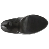 Negro Polipiel 13,5 cm CHLOE-02 zapatos de salón tallas grandes