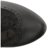 Negro Polipiel 13,5 cm CHLOE-115 botines tallas grandes