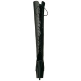 Negro Polipiel 18 cm ADORE-3019 Botas de mujer hasta la rodilla