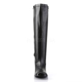 Negro Polipiel 7,5 cm GOGO-300WC botas de mujer de caña ancha