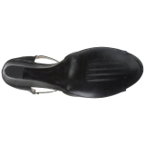 Negro Polipiel 7,5 cm KIMBERLY-05 sandalias tallas grandes