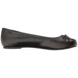 Negro Polipiel ANNA-01 zapatos de bailarinas tallas grandes