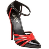 Negro Rojo 15 cm DOMINA-412 Zapatos de tacón altos mujer