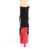 Negro Rojo 18 cm ADORE-1020FSTT exotic botines de pole dance