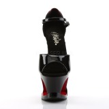Negro Rojo 18 cm MOON-760FH Corse Zapatos Tacón Aguja