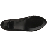 Negro Satinado 5 cm FAB-422 zapatos de salón tallas grandes