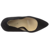 Negro Terciopelo 13 cm AMUSE-20 zapatos tacón de aguja puntiagudos