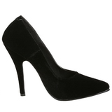 Negro Terciopelo 13 cm SEDUCE-420 Zapatos de Salón para Hombres