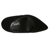 Negro Terciopelo 13 cm SEDUCE-420 Zapatos de Salón para Hombres