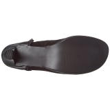 Negro Terciopelo 9,5 cm GLAM-300 over knee botas altas con tacón