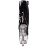 Negro Transparente 18 cm ADORE-1021 botines con suela plataforma mujer