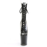 Negro Transparente 20 cm FLAMINGO-800-34 botines de pole dance