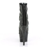 Negro Vegano 18 cm ADORE-1031GM botines de tobillo punta abierta