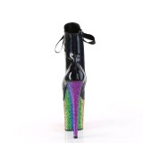Negro glitter 20 cm FLAMINGO-1020HG exotic botines de pole dance