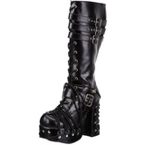 Negros 11,5 cm CHARADE-206 lolita botas góticos botas con suela gruesa
