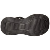 Negros 13 cm DemoniaCult DYNAMITE-02 lolita zapatos sandalias con cuña alta