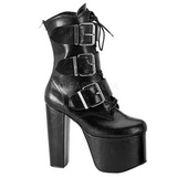 Negros 14 cm TORMENT-703 lolita botines góticos botines con suela gruesa