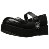 Negros 6 cm DEMONIA SPRITE-05 zapatos plataforma góticos