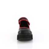 Negros 6 cm SPRITE-01 emo maryjane zapatos con hebilla ancha