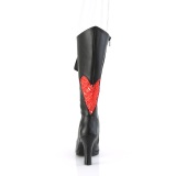 Negros 9,5 cm GLAM-243 botas de cordones tacón mujer