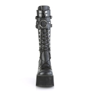 Negros vegano 11,5 cm DemoniaCult KERA-200 botas plataforma góticos