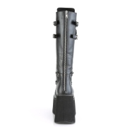 Negros vegano 11,5 cm DemoniaCult KERA-200 botas plataforma góticos